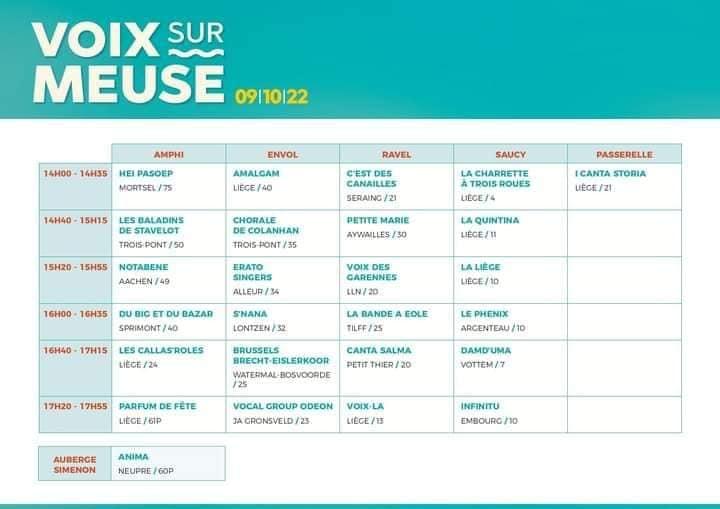 Horaire Voix sur Meuse