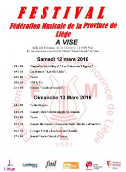 Concert Visé des 12 - 13 mars 2016 